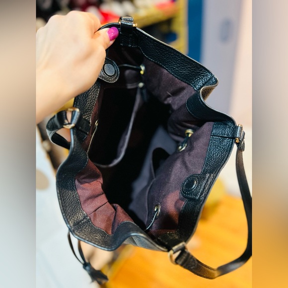 COACH Andy Tote Horse & Carriage Black Leather Luxury Designer Premium Classic - Picture 8 of 14